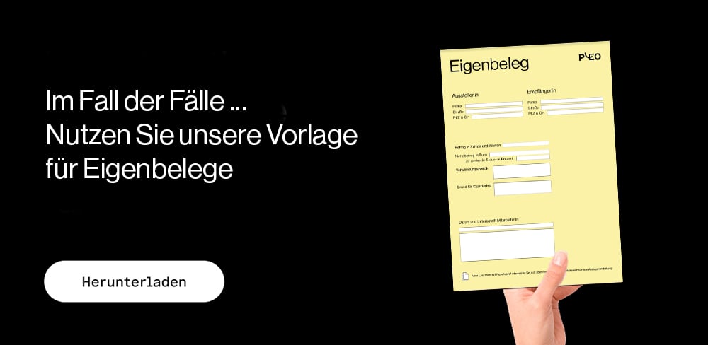 Eigenbeleg Vorlage