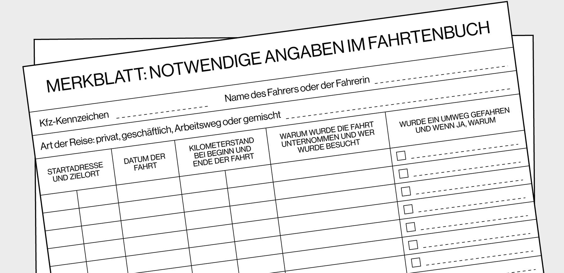 Fahrtenbuch richtig führen: Definitiv keine Zeitverschwendung