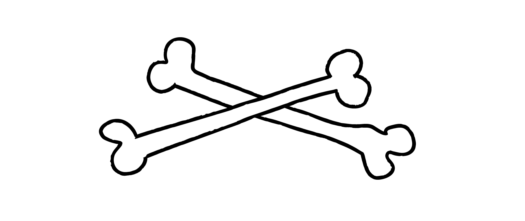 Illustration of a pile of bones