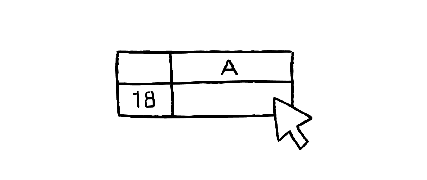 Illustration of an Excel cell