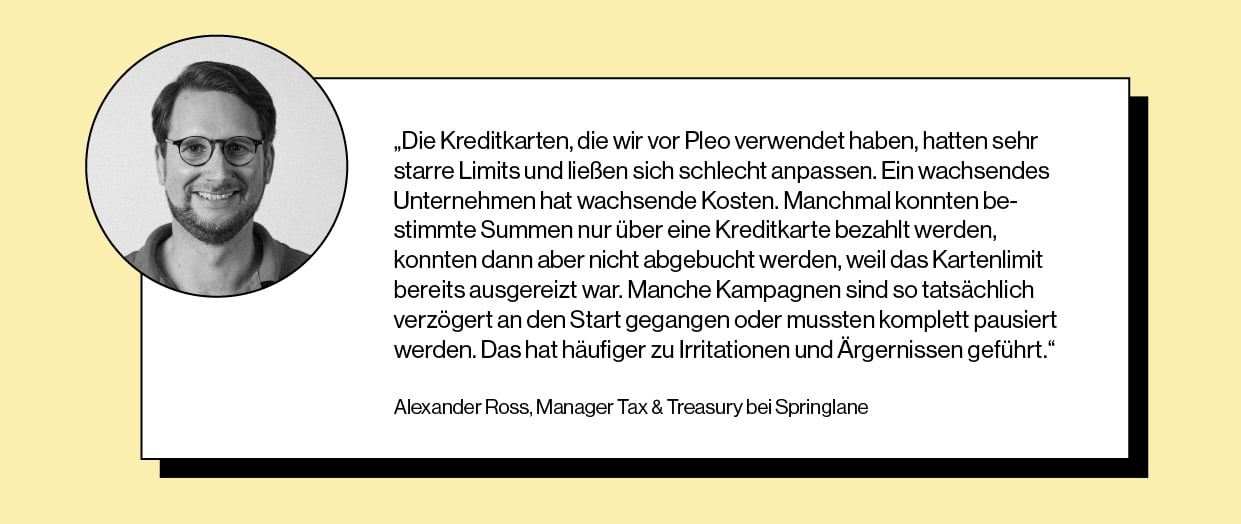 Alexander Ross von Springlane über Pleo