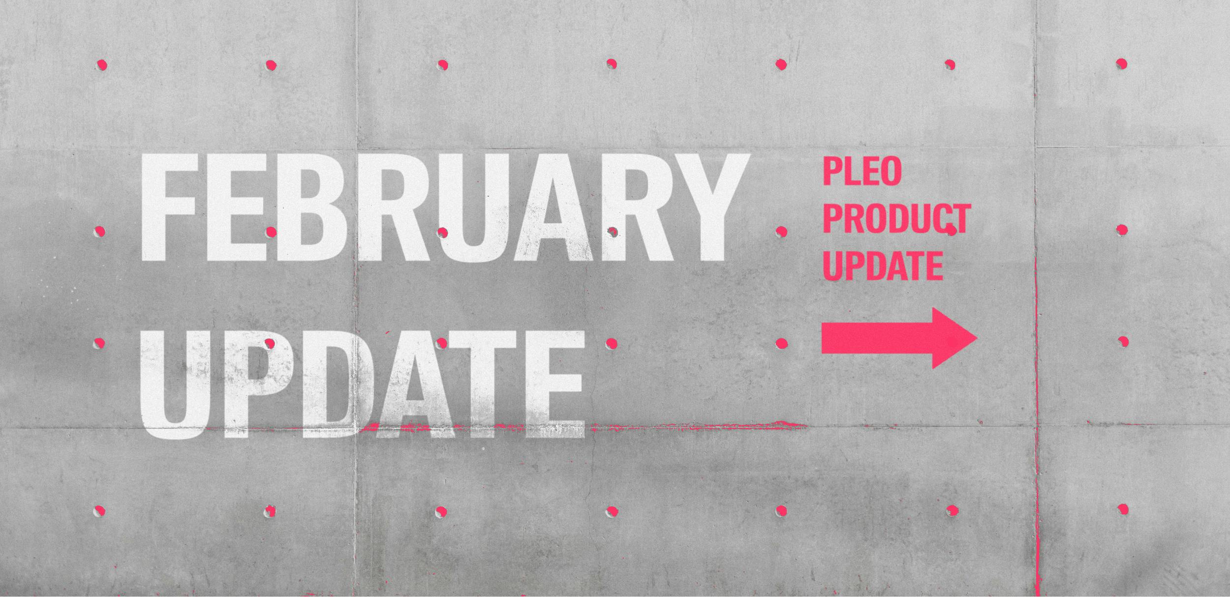 Pleo Update: February 2019 Product Announcements