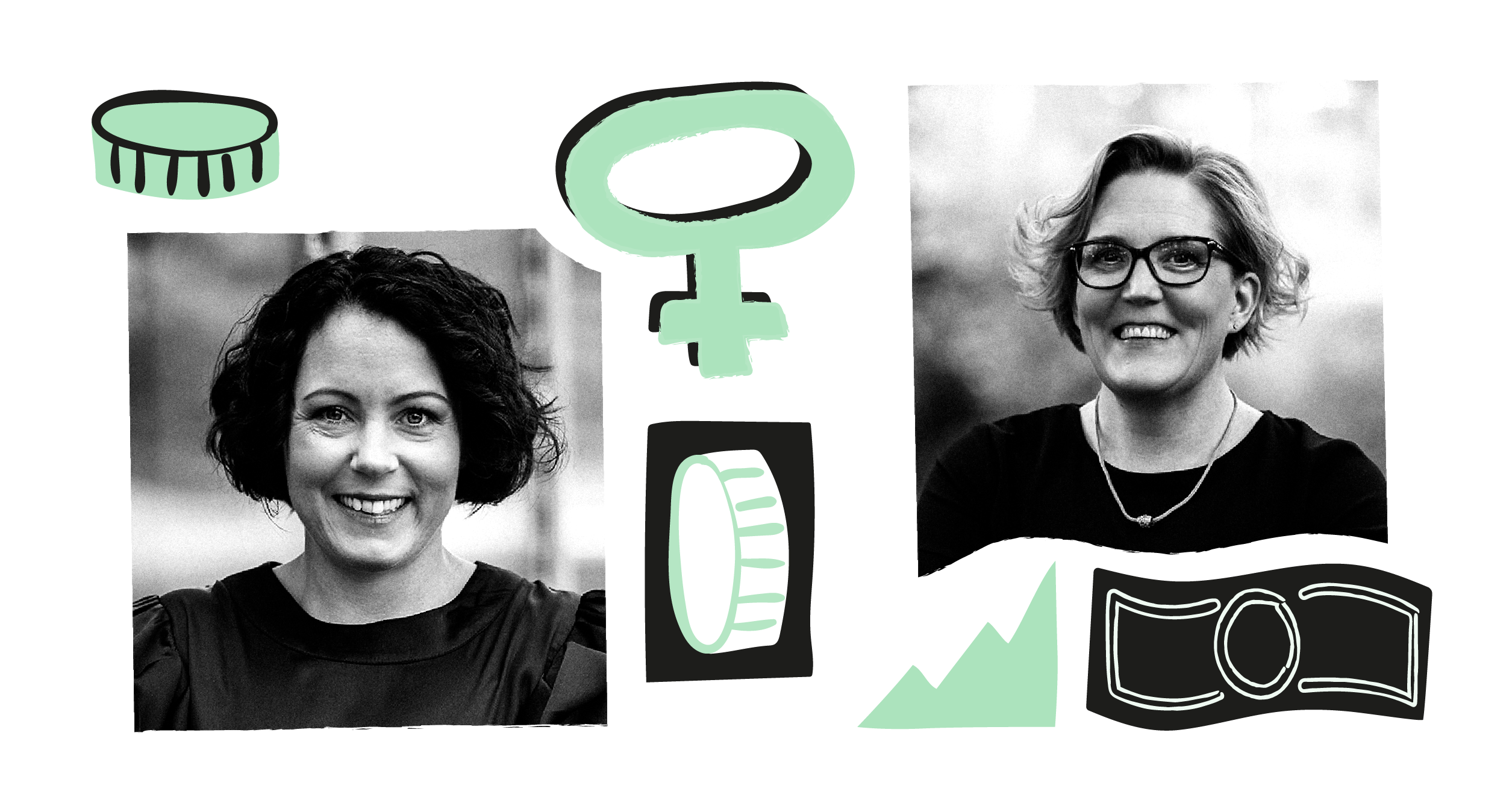 Monika Liikamaa and Denise Johansson, co-founders and co-CEOs at Enfuce 