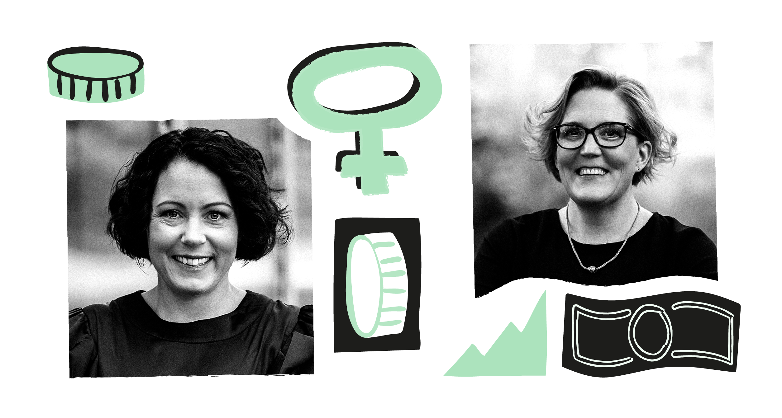 Monika Liikamaa and Denise Johansson, co-founders and co-CEOs at Enfuce 