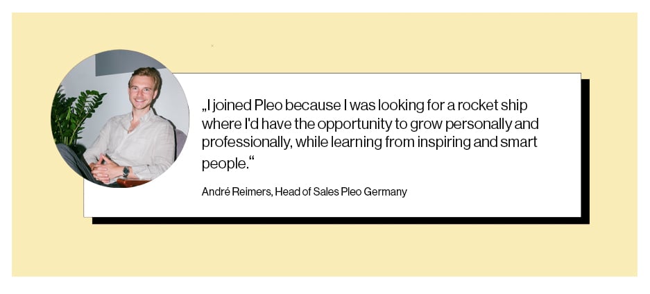 Andre on joining pleo