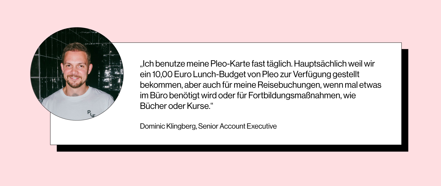 Dominic Klingberg über Pleo für Sales Teams