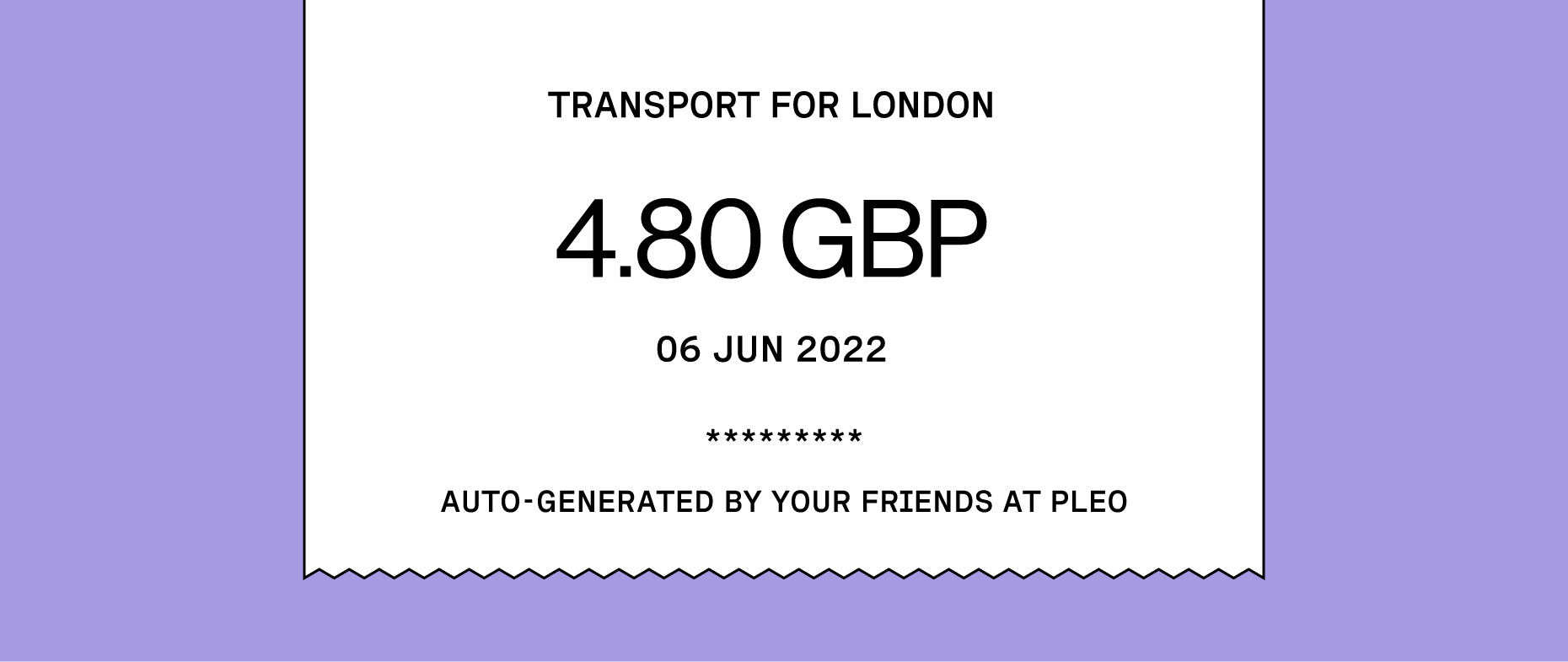 TfL receipt