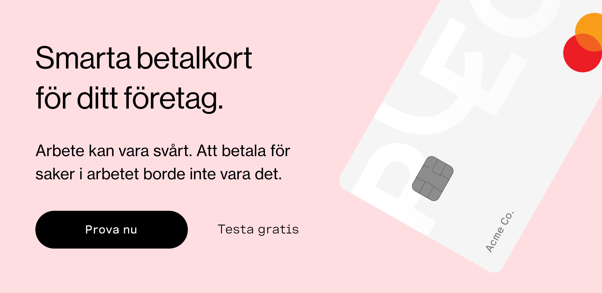 Smarta betalkort för ditt företag