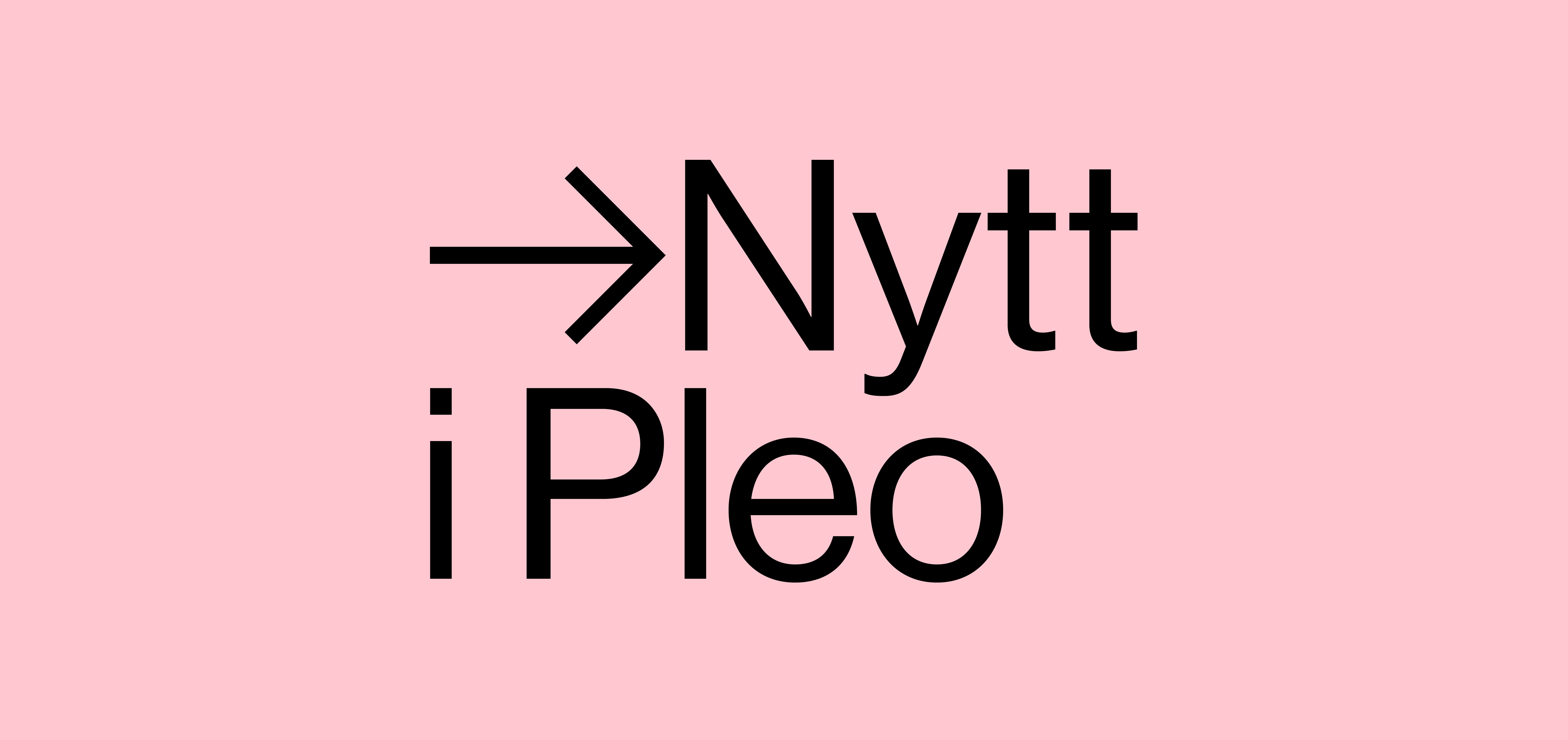 Nytt i Pleo